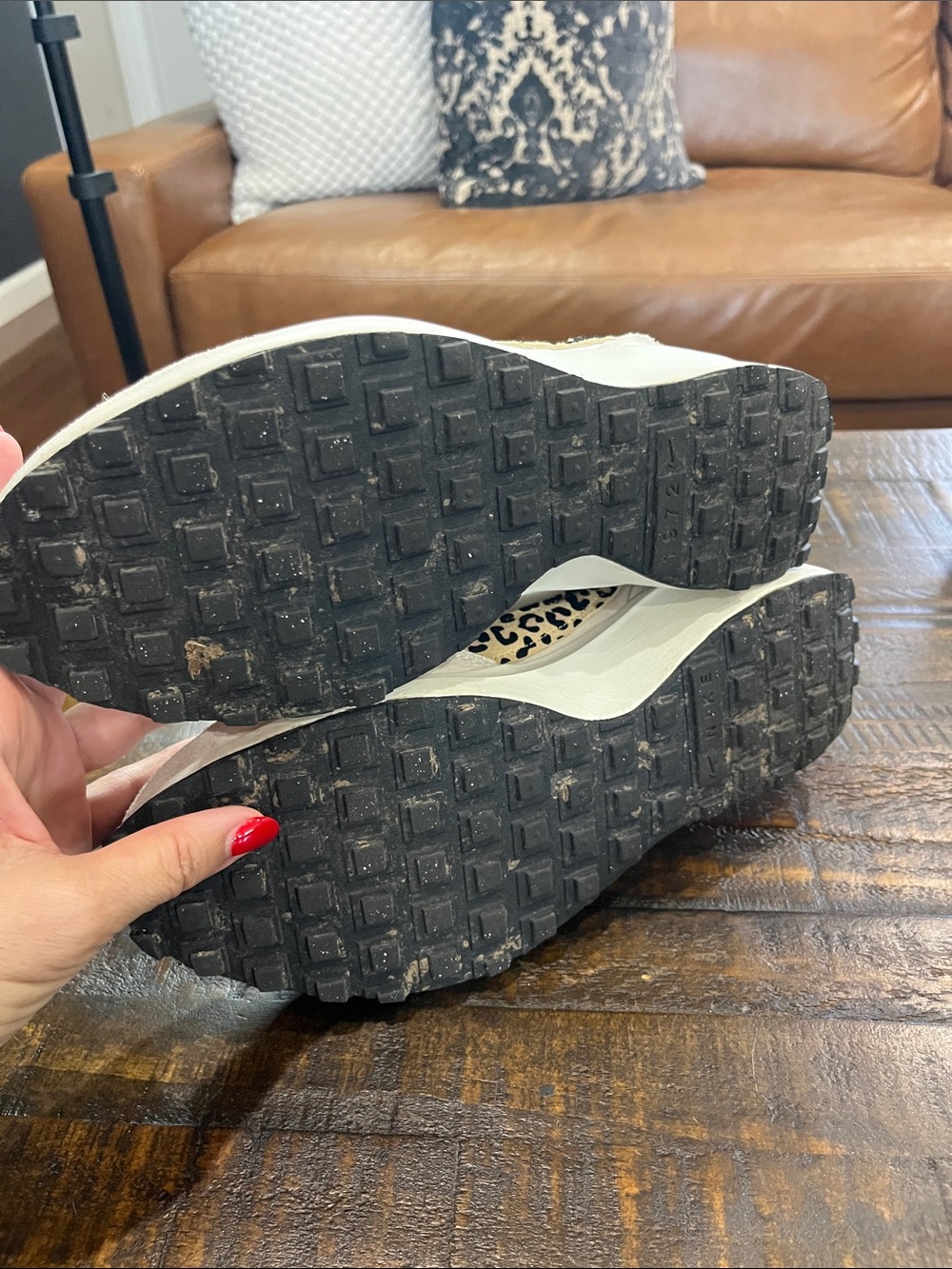 Nike Women's waffle Leopard Swoosh Retro Runner worn handful of times - Picture 8 of 9